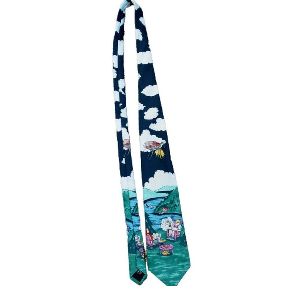 Mens The Wilds of Canada Novelty Necktie Cartoon - Picture 3 of 3